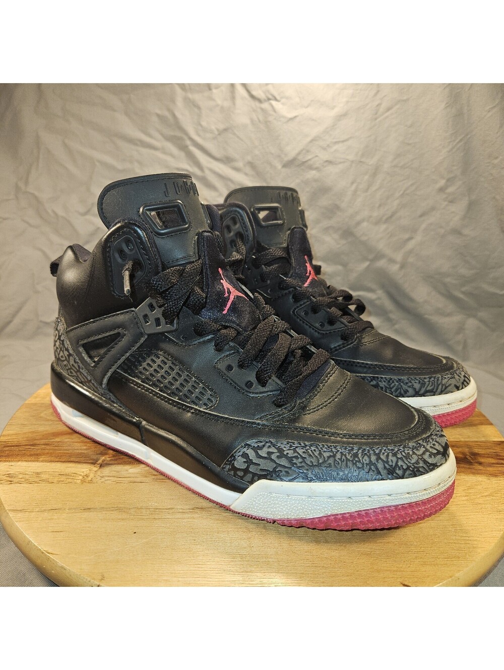 Nike Air Jordan Spizike GS Black Basketball Shoes Sneaker 535712-029 6.5 Y